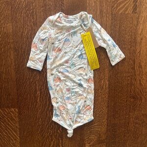 NWT Angel Dear Dinosaur Gown 0-3 Months